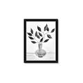 Picture of Black Vase Botanical II _GroupedProduct_Rectangle_Portrait_Framed_Matted_