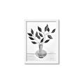 Picture of Black Vase Botanical II _GroupedProduct_Rectangle_Portrait_Framed_Matted_