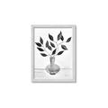 Picture of Black Vase Botanical II _GroupedProduct_Rectangle_Portrait_Framed_Matted_