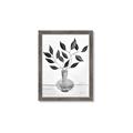 Picture of Black Vase Botanical II _GroupedProduct_Rectangle_Portrait_Framed_Matted_