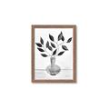 Picture of Black Vase Botanical II _GroupedProduct_Rectangle_Portrait_Framed_Matted_