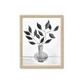 Picture of Black Vase Botanical II _GroupedProduct_Rectangle_Portrait_Framed_Matted_