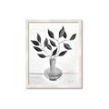 Picture of Black Vase Botanical II _GroupedProduct_Rectangle_Portrait_Framed_Matted_