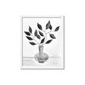 Picture of Black Vase Botanical II _GroupedProduct_Rectangle_Portrait_Framed_Matted_