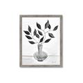 Picture of Black Vase Botanical II _GroupedProduct_Rectangle_Portrait_Framed_Matted_
