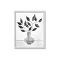 Picture of Black Vase Botanical II _GroupedProduct_Rectangle_Portrait_Framed_Matted_