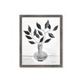 Picture of Black Vase Botanical II _GroupedProduct_Rectangle_Portrait_Framed_Matted_