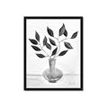 Picture of Black Vase Botanical II _GroupedProduct_Rectangle_Portrait_Framed_Matted_