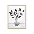Picture of Black Vase Botanical II _GroupedProduct_Rectangle_Portrait_Framed_Matted_