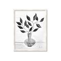Picture of Black Vase Botanical II _GroupedProduct_Rectangle_Portrait_Framed_Matted_
