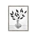 Picture of Black Vase Botanical II _GroupedProduct_Rectangle_Portrait_Framed_Matted_
