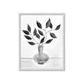Picture of Black Vase Botanical II _GroupedProduct_Rectangle_Portrait_Framed_Matted_
