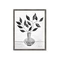 Picture of Black Vase Botanical II _GroupedProduct_Rectangle_Portrait_Framed_Matted_