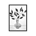 Picture of Black Vase Botanical II _GroupedProduct_Rectangle_Portrait_Framed_Matted_