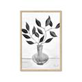 Picture of Black Vase Botanical II _GroupedProduct_Rectangle_Portrait_Framed_Matted_