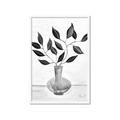 Picture of Black Vase Botanical II _GroupedProduct_Rectangle_Portrait_Framed_Matted_