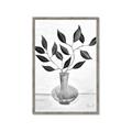Picture of Black Vase Botanical II _GroupedProduct_Rectangle_Portrait_Framed_Matted_