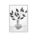 Picture of Black Vase Botanical II _GroupedProduct_Rectangle_Portrait_Framed_Matted_