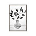 Picture of Black Vase Botanical II _GroupedProduct_Rectangle_Portrait_Framed_Matted_