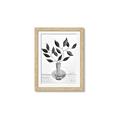 Picture of Black Vase Botanical II _GroupedProduct_Rectangle_Portrait_Framed_Matted_