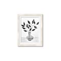 Picture of Black Vase Botanical II _GroupedProduct_Rectangle_Portrait_Framed_Matted_