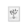 Picture of Black Vase Botanical II _GroupedProduct_Rectangle_Portrait_Framed_Matted_