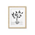 Picture of Black Vase Botanical II _GroupedProduct_Rectangle_Portrait_Framed_Matted_