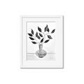 Picture of Black Vase Botanical II _GroupedProduct_Rectangle_Portrait_Framed_Matted_