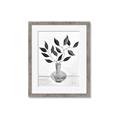Picture of Black Vase Botanical II _GroupedProduct_Rectangle_Portrait_Framed_Matted_