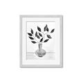 Picture of Black Vase Botanical II _GroupedProduct_Rectangle_Portrait_Framed_Matted_