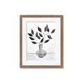 Picture of Black Vase Botanical II _GroupedProduct_Rectangle_Portrait_Framed_Matted_
