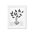 Picture of Black Vase Botanical II _GroupedProduct_Rectangle_Portrait_Framed_Matted_