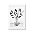 Picture of Black Vase Botanical II _GroupedProduct_Rectangle_Portrait_Framed_Matted_