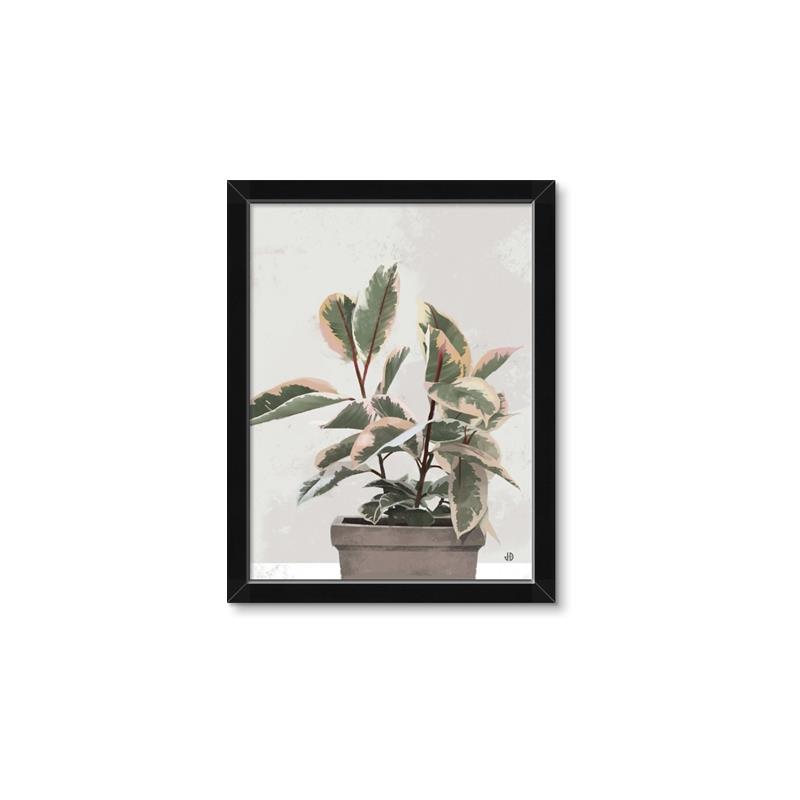 Picture of Pink Leaf House Plant _GroupedProduct_Rectangle_Portrait_Framed_Matted_