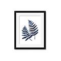 Picture of Two Blue Ferns _GroupedProduct_Rectangle_Portrait_Framed_Matted_