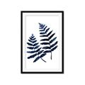 Picture of Two Blue Ferns _GroupedProduct_Rectangle_Portrait_Framed_Matted_