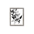 Picture of Black Botanical _GroupedProduct_Rectangle_Portrait_Framed_Matted_