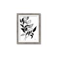 Picture of Black Botanical _GroupedProduct_Rectangle_Portrait_Framed_Matted_