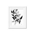 Picture of Black Botanical _GroupedProduct_Rectangle_Portrait_Framed_Matted_