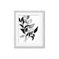 Picture of Black Botanical _GroupedProduct_Rectangle_Portrait_Framed_Matted_
