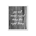 Picture of The Right Thing _GroupedProduct_Rectangle_Portrait_Framed_Matted_