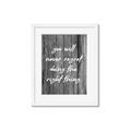 Picture of The Right Thing _GroupedProduct_Rectangle_Portrait_Framed_Matted_