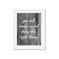 Picture of The Right Thing _GroupedProduct_Rectangle_Portrait_Framed_Matted_