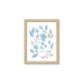 Picture of Blue Leaves IV _GroupedProduct_Rectangle_Portrait_Framed_Matted_