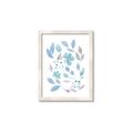 Picture of Blue Leaves IV _GroupedProduct_Rectangle_Portrait_Framed_Matted_