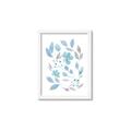 Picture of Blue Leaves IV _GroupedProduct_Rectangle_Portrait_Framed_Matted_