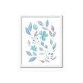 Picture of Blue Leaves IV _GroupedProduct_Rectangle_Portrait_Framed_Matted_