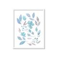 Picture of Blue Leaves IV _GroupedProduct_Rectangle_Portrait_Framed_Matted_