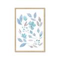 Picture of Blue Leaves IV _GroupedProduct_Rectangle_Portrait_Framed_Matted_