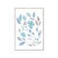Picture of Blue Leaves IV _GroupedProduct_Rectangle_Portrait_Framed_Matted_